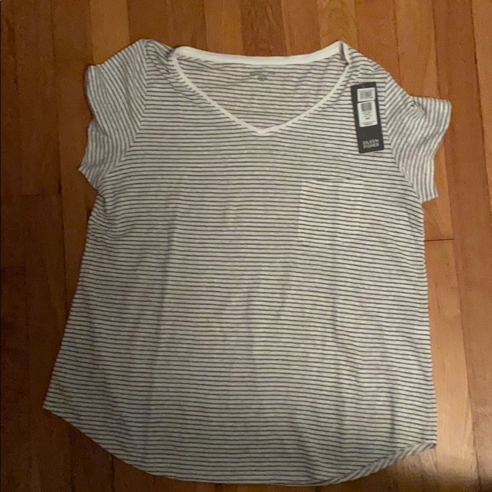 NWT Eileen Fisher Organic Linen Top